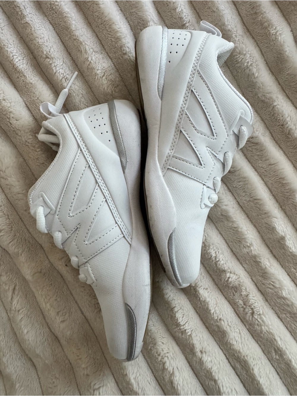 GK Youth Cheer All-White Athletic Sneakers